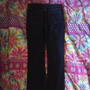 Dark blue denim jeans bootcut